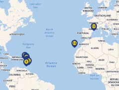 Mapa plavby