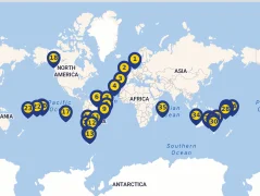 Mapa plavby