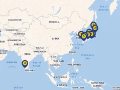Mapa plavby