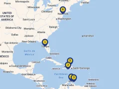 Mapa plavby