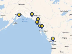 Mapa plavby