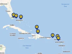 Mapa plavby