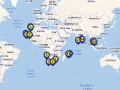 Mapa plavby