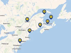 Mapa plavby