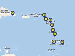 Mapa plavby