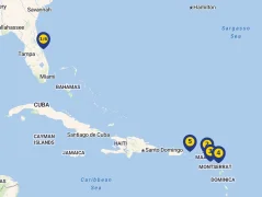 Mapa plavby