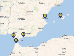 Mapa plavby